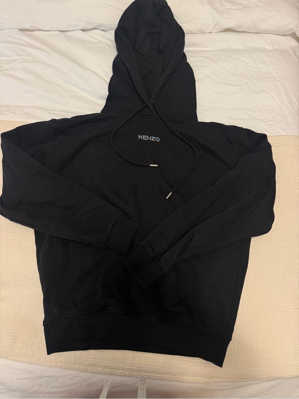 KENZO Black women’s Hoodie with Subtle Logo